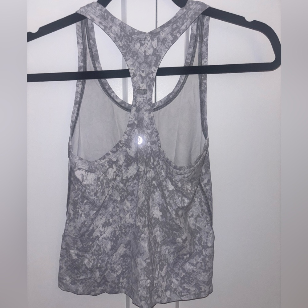 Lululemon Racerback Tank Top - Grey Pattern - Picture 2 of 2